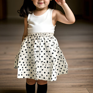 Little Girls Polka Dot Print Skirt - Premium African Apparel from MAGOS - Just $15! Shop this and more African Apparel now 
