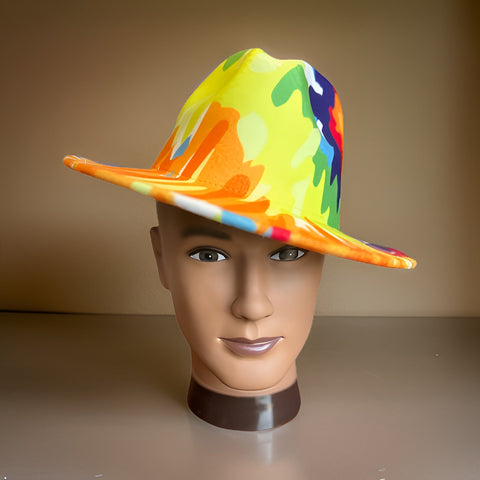 Tie Dye Wide Brim Felt Fedora Panama Hat - Premium Other Accessories from MAGOS - Just $24! Shop this and more Other Accessories now 