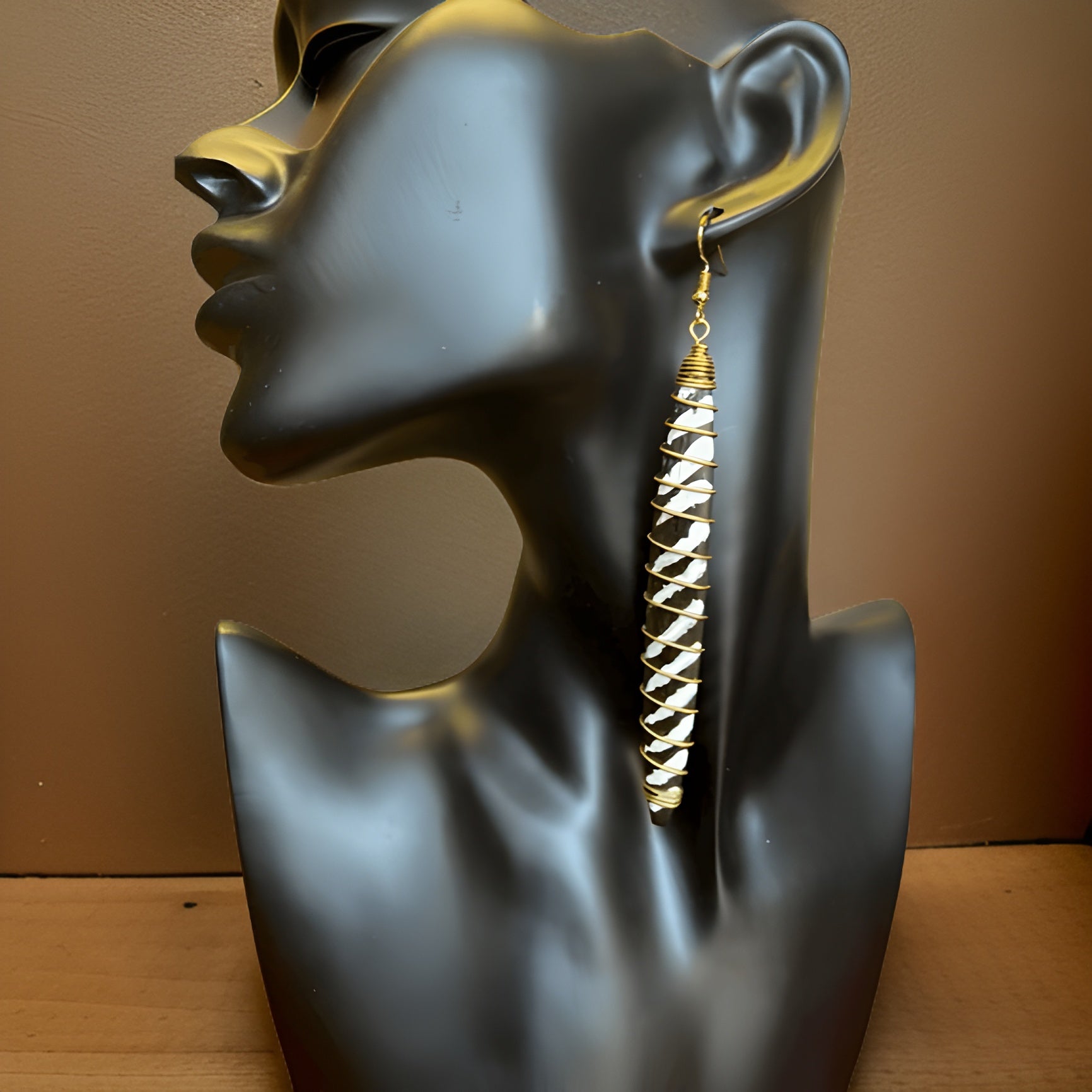African Adinkra  Bone Earrings - Premium Jewelry from MAGOS - Just $7.99! Shop this and more Jewelry now 