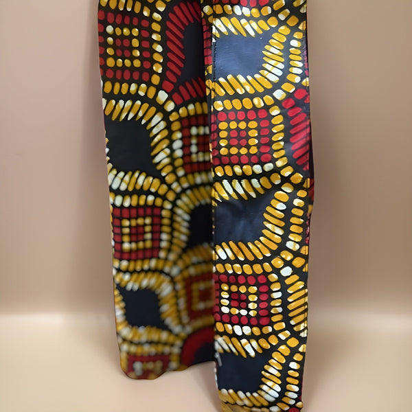 African Ankara Burg Navy Print Long Duster - Premium African Apparel from MAGOS - Just $35! Shop this and more African Apparel now 