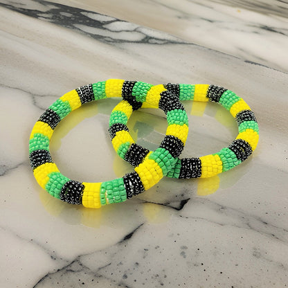 African Color Beaded Unisex Bracelet - Premium Jewelry from MAGOS - Just $8! Shop this and more Jewelry now 