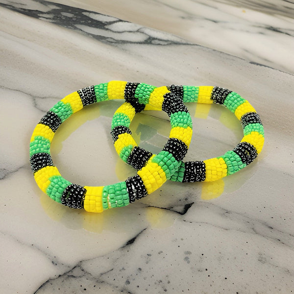 African Color Beaded Unisex Bracelet - Premium Jewelry from MAGOS - Just $8! Shop this and more Jewelry now 