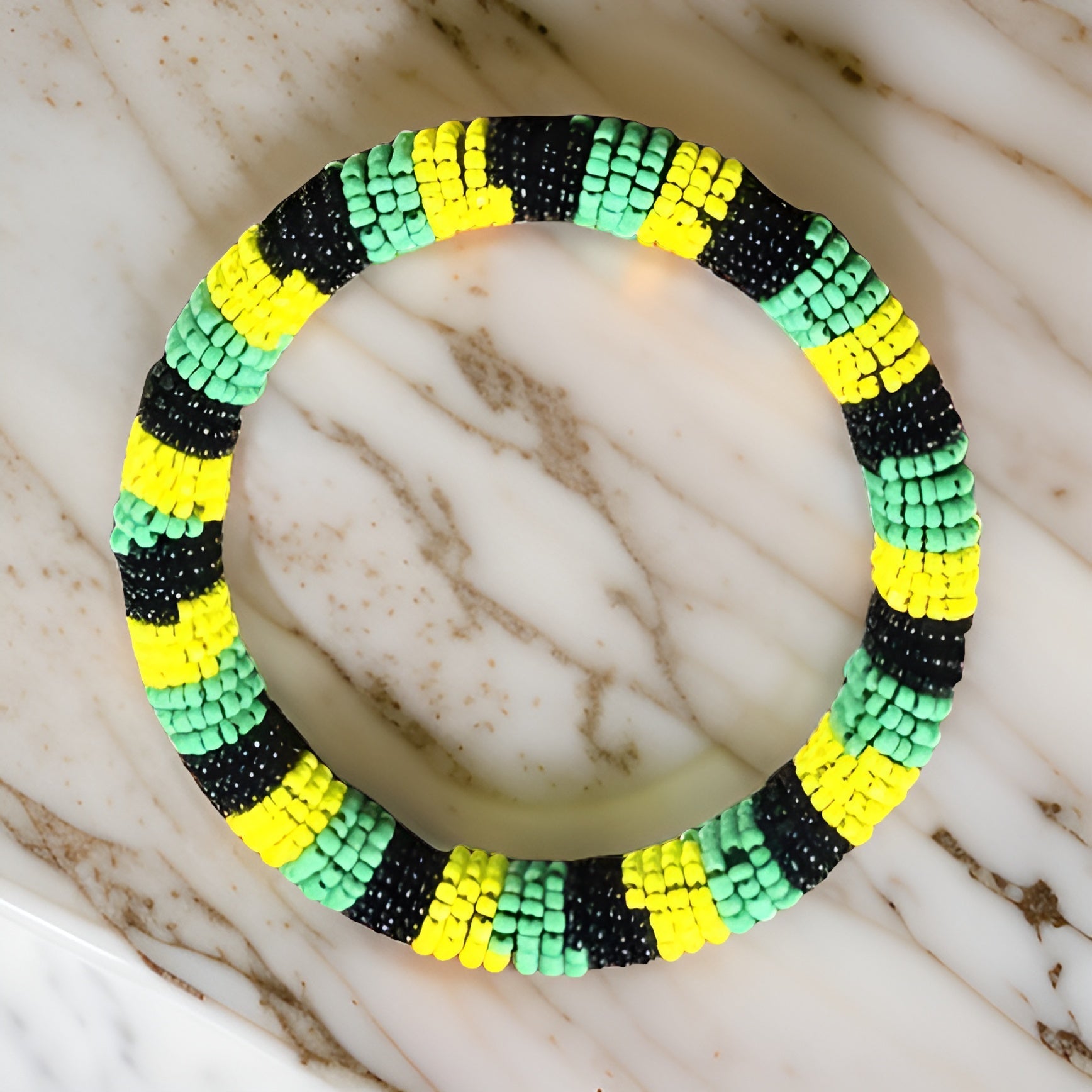 African Color Beaded Unisex Bracelet - Premium Jewelry from MAGOS - Just $8! Shop this and more Jewelry now 