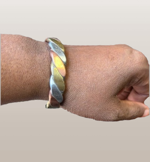African Copper Unisex Twist Cuff Bracelet - Premium Jewelry from MAGOS - Just $8.99! Shop this and more Jewelry now 