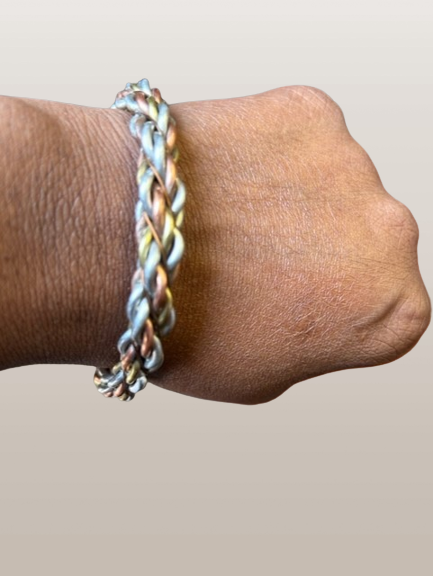 African Copper Unisex Twist Cuff Bracelet O.O.A. Tradings Distribution