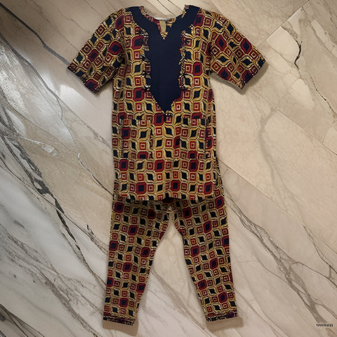 African Print 3pc Embroidered Men Pant Set (Large Size) - Premium African Apparel from MAGOS - Just $60! Shop this and more African Apparel now 