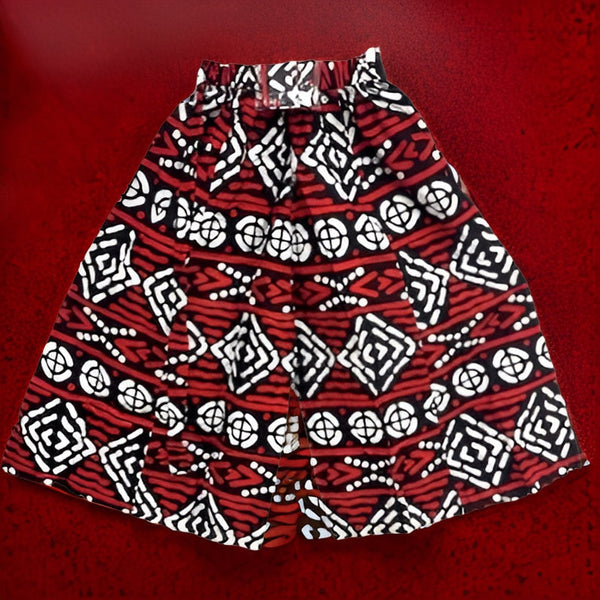 African Print Red/Black/White Palazzo Pants - Premium African Apparel from MAGOS - Just $54! Shop this and more African Apparel now 