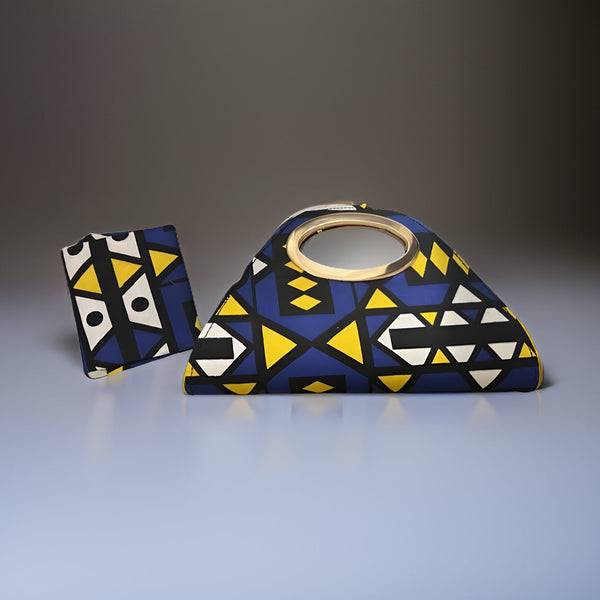 African Print Short Skirt & Clutch Set - Premium African Apparel from MAGOS - Just $35! Shop this and more African Apparel now 