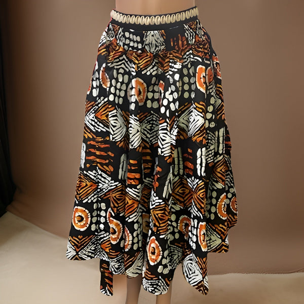 African Print Short Skirt & Clutch Set - Premium African Apparel from MAGOS - Just $35! Shop this and more African Apparel now 