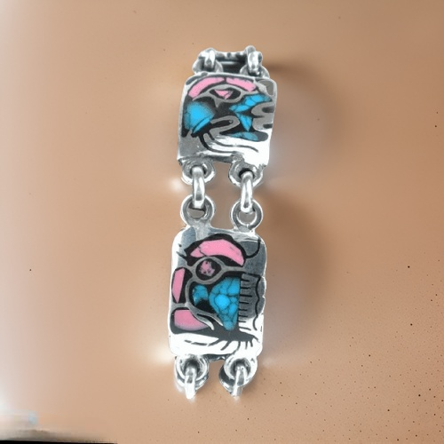 Colorful Maya Glyph Link Bracelet - Premium Jewelry from MAGOS - Just $9.99! Shop this and more Jewelry now 