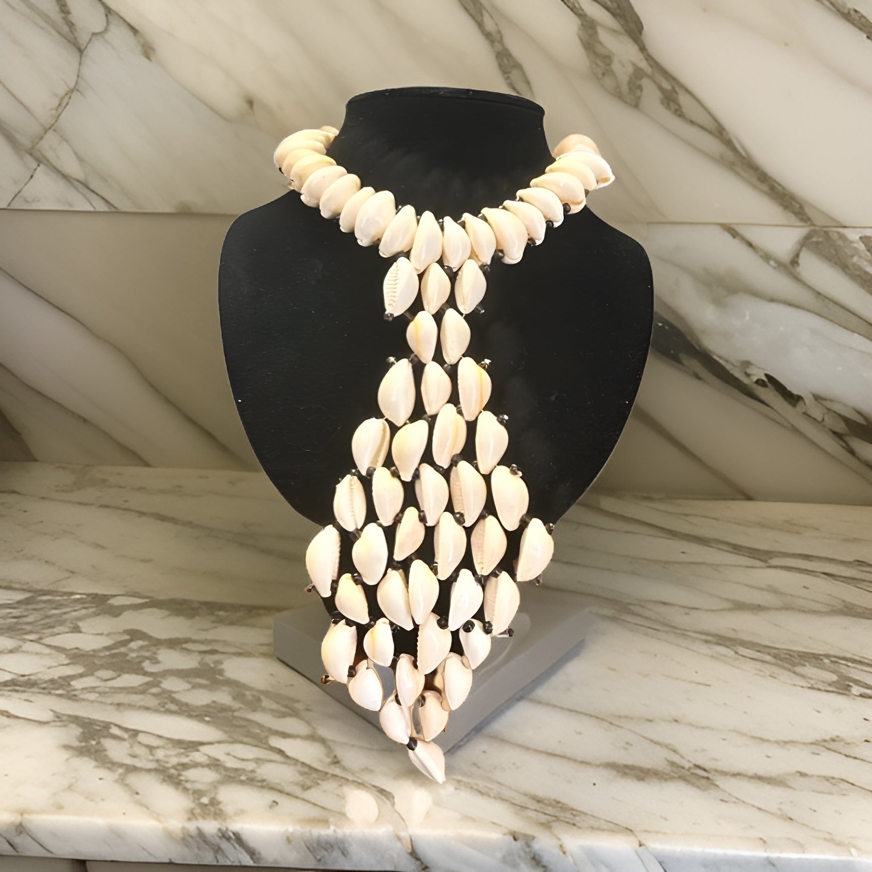 Cowrie Shell Necklace & Earring Set - Premium Jewelry from MAGOS - Just $24.99! Shop this and more Jewelry now 