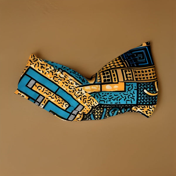 Girls African Ankara Fabric Print Knotted Headband Hairband - Premium African Accessories from MAGOS - Just $3! Shop this and more African Accessories now 