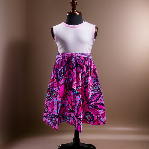 Girls African Pink Print Skirt - Premium African Apparel from MAGOS - Just $25! Shop this and more African Apparel now 