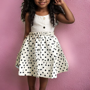 Little Girls Polka Dot Print Skirt