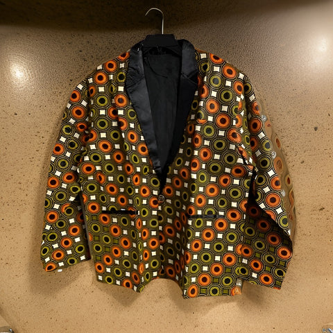Men's African Circles Print Blazer Jacket - Premium African Apparel from MAGOS - Just $30! Shop this and more African Apparel now 