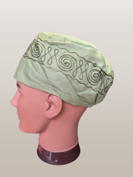 Men's Solid Color Embroidered Kufi Hat - Premium  from MAGOS - Just $16! Shop this and more  now 