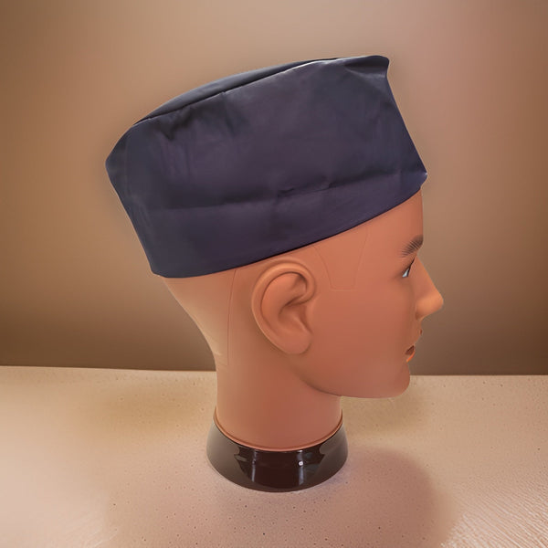 Men's Solid Color Navy Kufi Hat - Premium African Accessories from MAGOS - Just $16! Shop this and more African Accessories now 