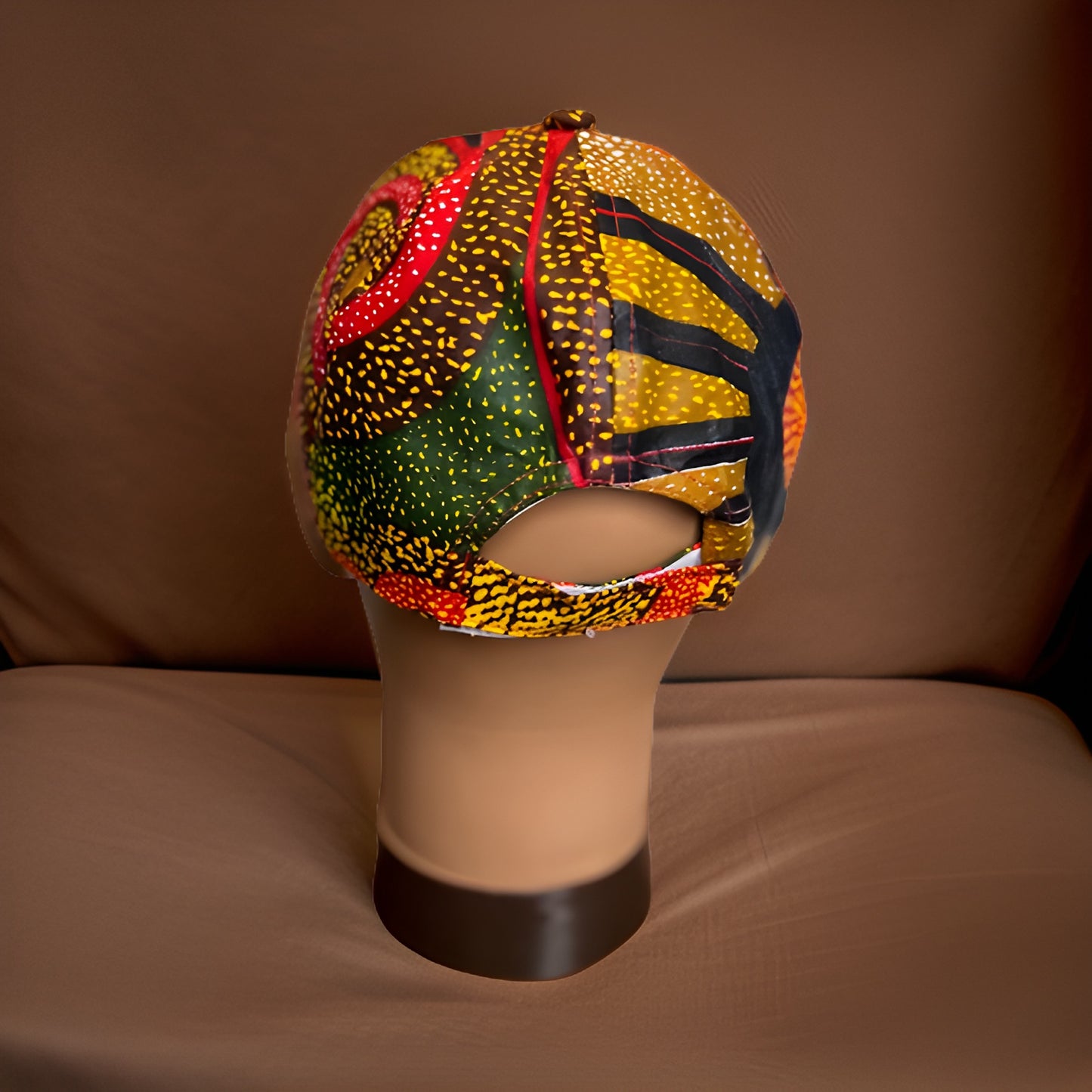 Multi African Print Baseball Cap with Matching Mask - Premium African Accessories from MAGOS - Just $18! Shop this and more African Accessories now 