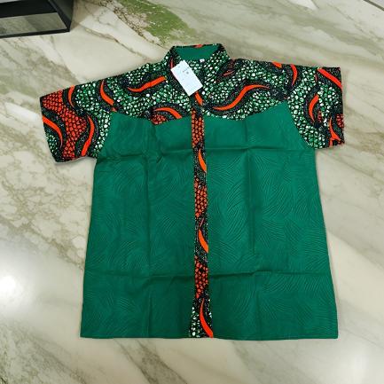 Men's African Ankara Short Sleeve Shirts - Premium African Apparel from MAGOS - Just $35! Shop this and more African Apparel now 