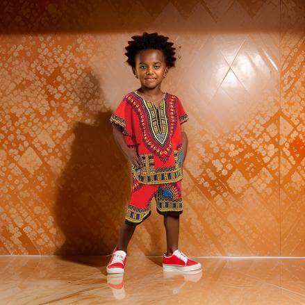 Kids Dashiki Top and Shorts Set - Premium African Apparel from MAGOS - Just $25! Shop this and more African Apparel now 