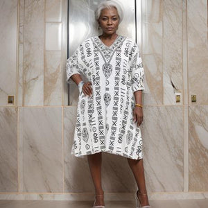 African Print Kaftan Dress