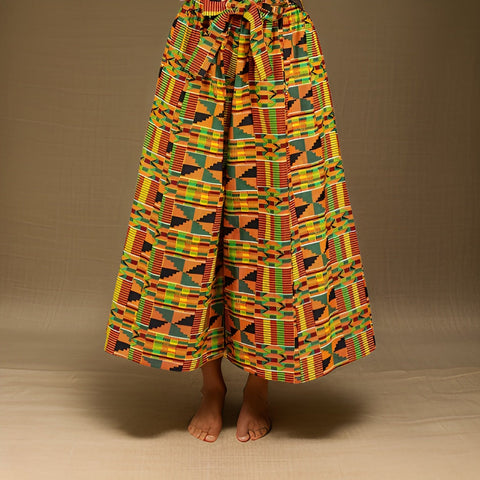 African Kente Print Palazzo Pants - Premium African Apparel from MAGOS - Just $49! Shop this and more African Apparel now 