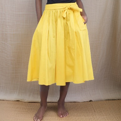 Solid Color Midi Skirt - Premium African Apparel from MAGOS - Just $35! Shop this and more African Apparel now 