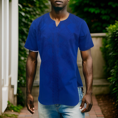 Royal Blue Embroidered Dashiki Shirt - Premium African Apparel from MAGOS - Just $35! Shop this and more African Apparel now 