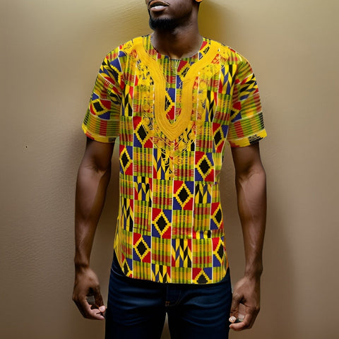 Embroidered African Dashiki Tops (1XL} - Premium African Apparel from MAGOS - Just $35! Shop this and more African Apparel now 