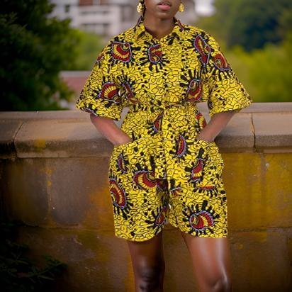 African Print Rompers - Premium African Apparel from MAGOS - Just $40! Shop this and more African Apparel now 