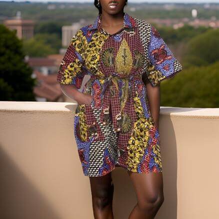 African Print Rompers - Premium African Apparel from MAGOS - Just $40! Shop this and more African Apparel now 