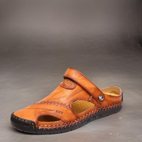 Men's Casual Leather Wear-resistant Non-Slip Sandals