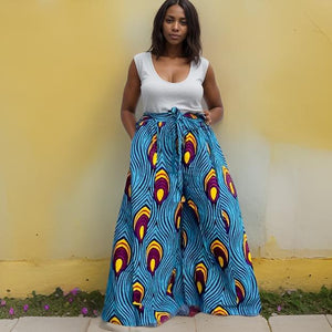 African Print Palazzo Pants