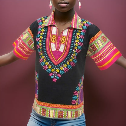 Traditional Unisex Dashiki Shirts (Small Sizes) - Premium African Apparel from MAGOS - Just $20! Shop this and more African Apparel now 