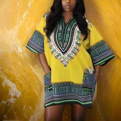 Traditional Unisex Dashiki Shirts (Small Sizes) - Premium African Apparel from MAGOS - Just $20! Shop this and more African Apparel now 