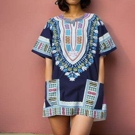 Traditional Unisex Dashiki Shirts (Small Sizes) - Premium African Apparel from MAGOS - Just $20! Shop this and more African Apparel now 