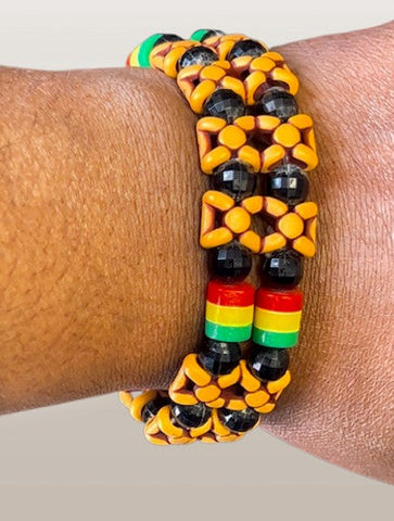 Men's African Style Rasta Beaded Bracelets - Premium Jewelry from MAGOS - Just $5.99! Shop this and more Jewelry now 