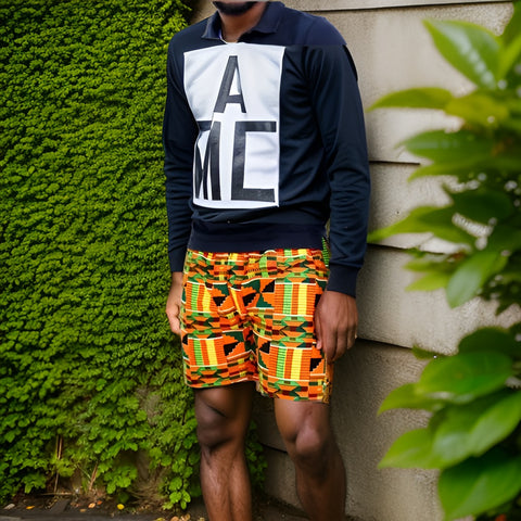 Men's African Print Shorts - Premium African Apparel from MAGOS - Just $20! Shop this and more African Apparel now 