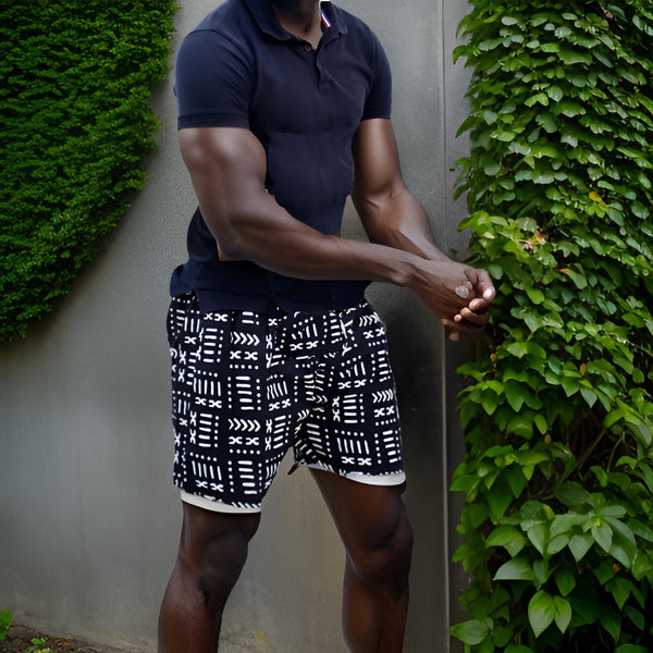 Men's African Print Shorts - Premium African Apparel from MAGOS - Just $20! Shop this and more African Apparel now 
