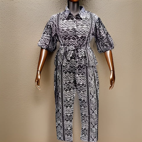 Women's African Print Black/White Top & Pants Set - Premium African Apparel from MAGOS - Just $60! Shop this and more African Apparel now 