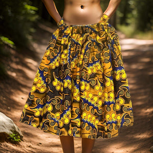 Women's Ankara Multi-Print Short Skirt