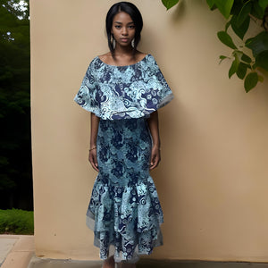 Ankara African Print Mermaid Style Gown