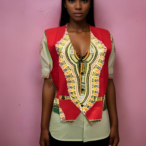 Traditional African Dashiki Vest (Unisex)