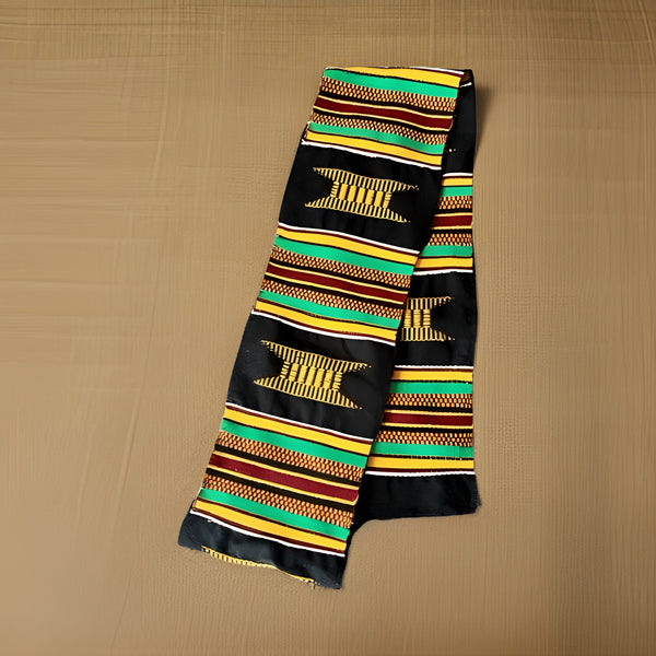 Men's African Kente Print Scarf's - Premium African Accessories from MAGOS - Just $12! Shop this and more African Accessories now 