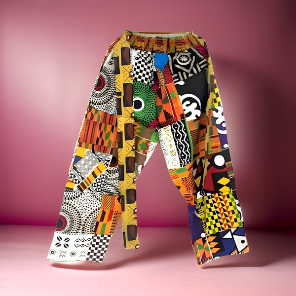 Patch Patchwork African Print Pants - Premium African Apparel from MAGOS - Just $45! Shop this and more African Apparel now 