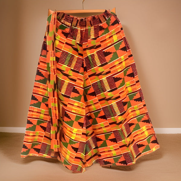 African Print Palazzo Pants & Bag Set (Kente Style2 Print) - Premium African Apparel from MAGOS - Just $60! Shop this and more African Apparel now 