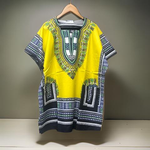 Traditional Print Unisex Dashiki Shirts (Plus Size)