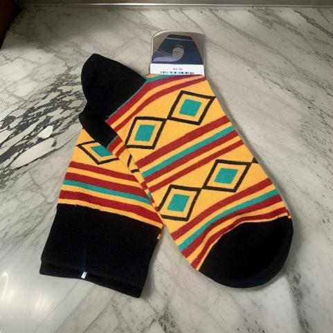 Men's Geometric African Print Socks