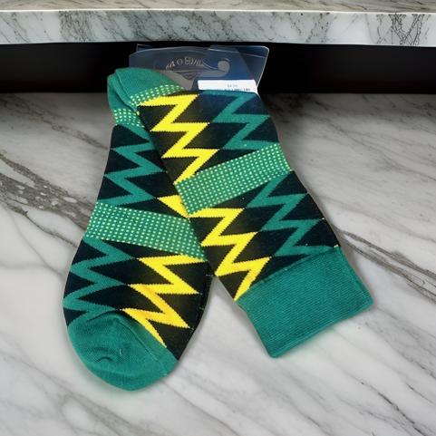 Men's Geometric African Print Socks