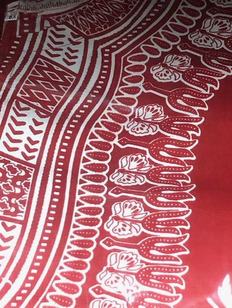 Big and Tall Plus Size Traditional Print Dashiki Shirts (Unisex) 6X-8X